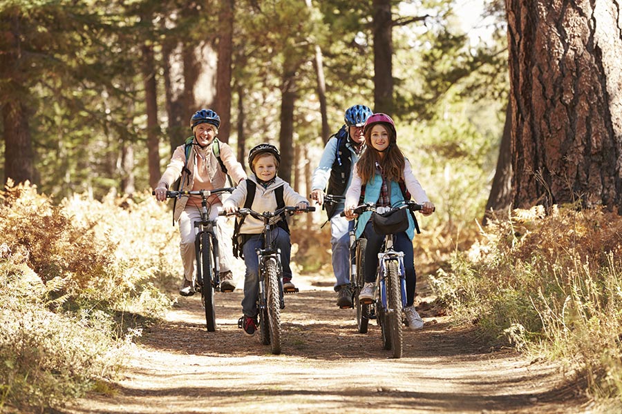 En bici en familia Navacerrada